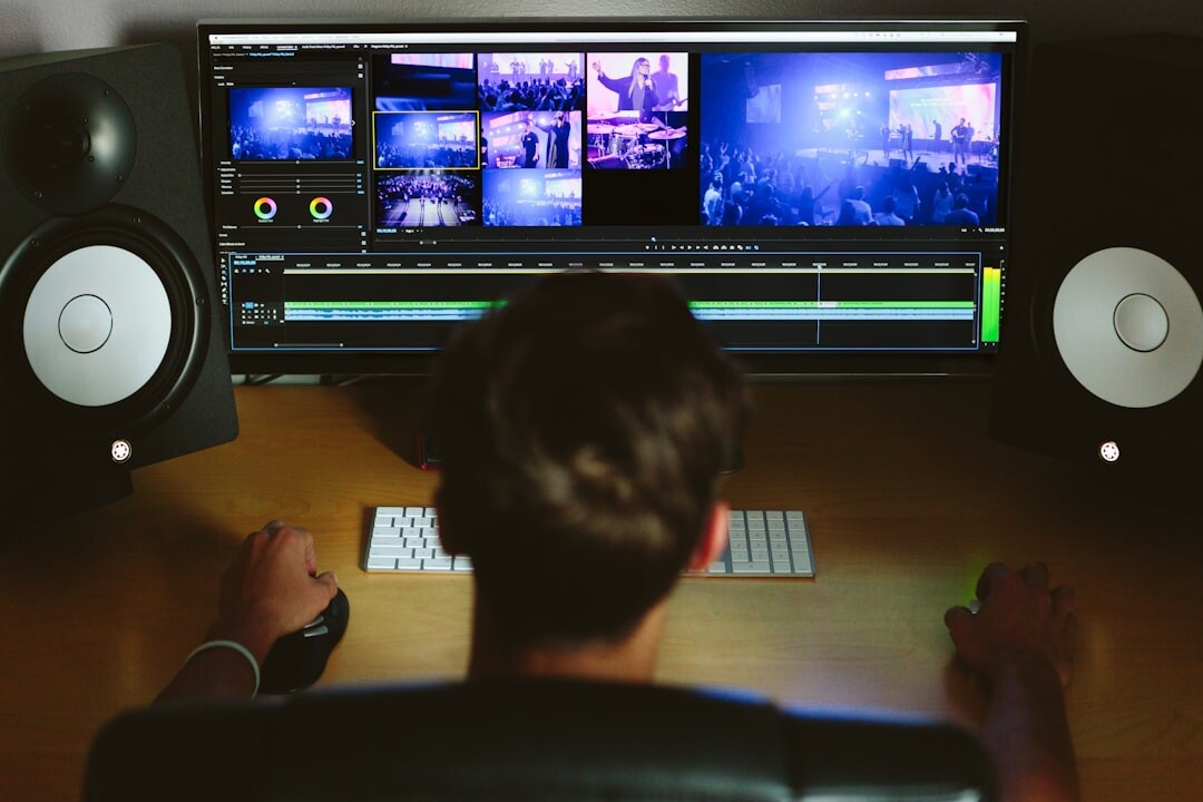 editor using video software interface