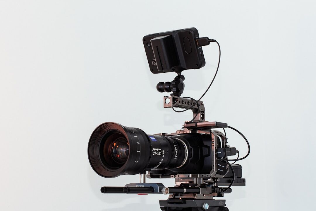 professional video camera setup