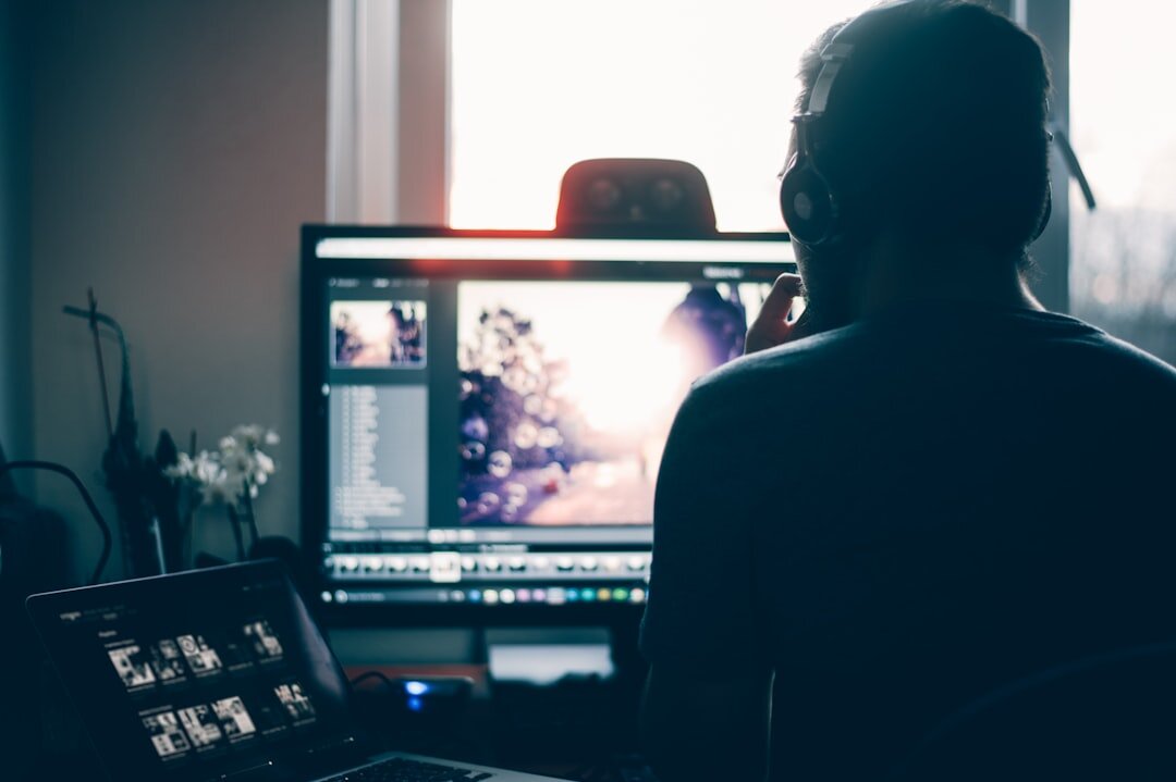 video editor applying transitions