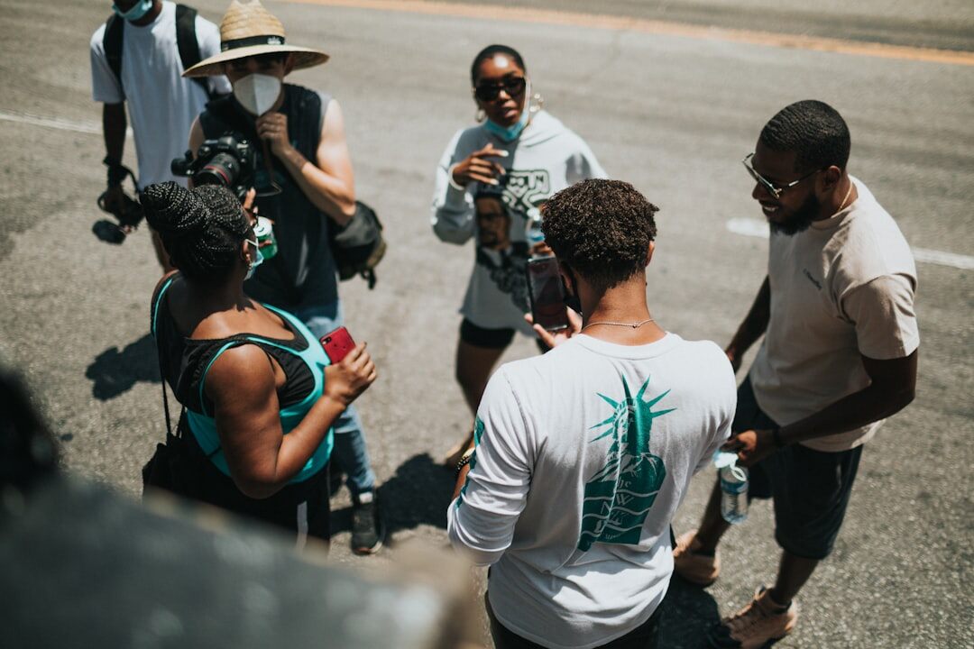 director discussing script with actors
